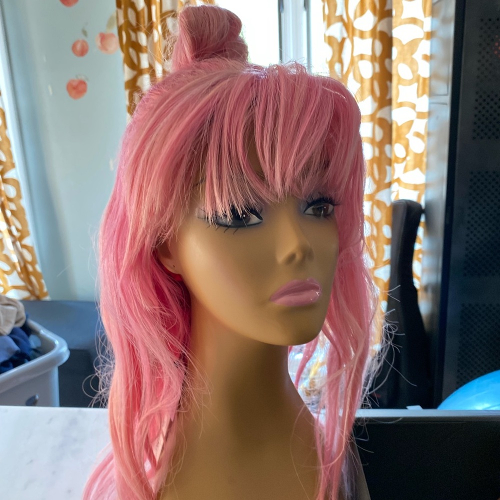 Pink wig